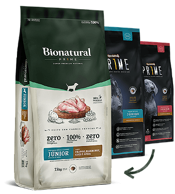 Bionatural Prime Cães de Raças Médias e Grandes Júnior Frango 15kg