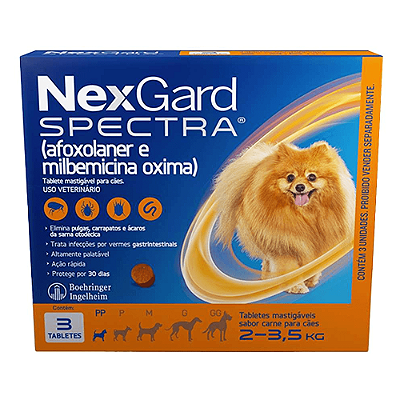 Nexgard SPECTRA PP PC 50GR 3 COMPR