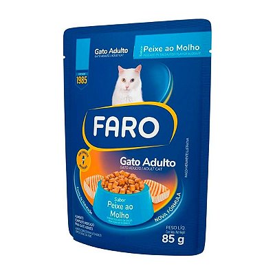 SACHE FARO P/ GATOS SABOR PEIXE 85G