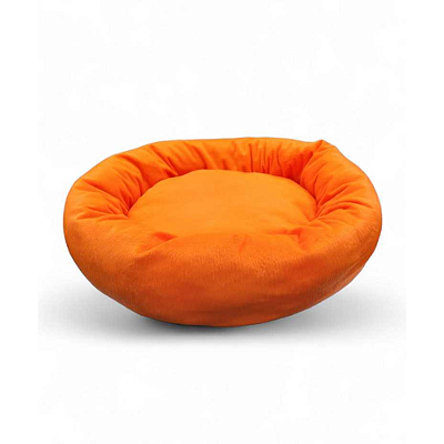 Cama Pet Puff Finlândia Laranja Para Cães e Gatos Tamanho Único