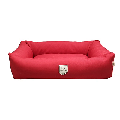 Cama Pet Retangular Aerado Vermelho Para Cães e Gatos P