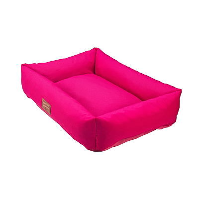 Cama Pet Retangular Lisse Rosa Para Cães e Gatos GG