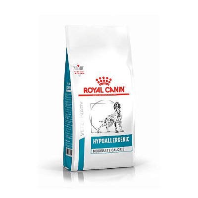 Ração Royal Canin Veterinary Diet Hypoallergenic Moderate Calorie para Cães Adultos 10,1kg