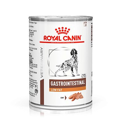 Ração Úmida Royal Canin Veterinary Diet Gastrointestinal Low Fat para Cães Adultos 420g
