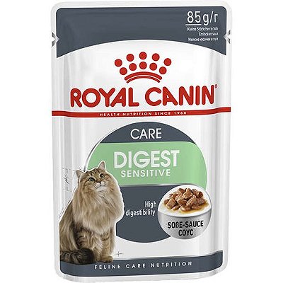Ração Úmida Royal Canin Feline Care Nutrition Digestive Care para Gatos 85g