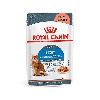 Ração Úmida Royal Canin Feline Care Nutrition Light Weight Care para Gatos Adultos 85g (Sachê)