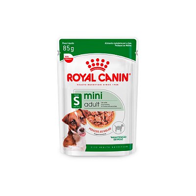 Ração Úmida Royal Canin Mini Adult para Cães Adultos de Raças Pequenas 85g (Sachê)
