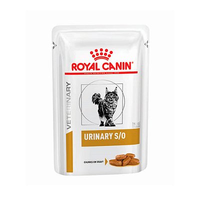 Ração Úmida Royal Canin Veterinary Diet Urinary S/O para Gatos Adultos 85g