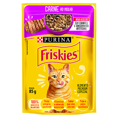 FRISKIES 85G CARNE AO MOLHO SACHÊ