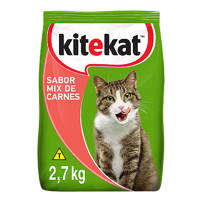 Ração Whiskas Kitekat Sabor Mix para Gatos Adultos 2,7kg