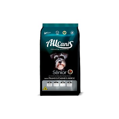 Ração Allcanis para Cães Sênior de Raças Pequenas 10,1kg