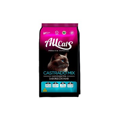 Ração Allcats Mix para Gatos Adultos Castrados 10,1kg