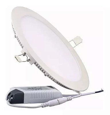 Plafon Led Redondo de Embutir 24W  6000k 21020