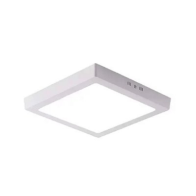 Plafon Led Quadrado de Sobrepor 12W 3000K	 21027