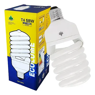 Lamp. Espiral 58w 127v 6400k T4
