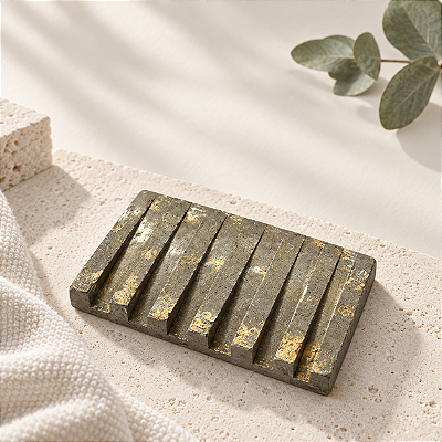 Saboneteira Mineral Dourado