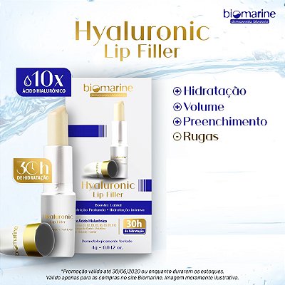 Hyaluronic Lip Filler Hidratante Labial 3,5g Biomarine