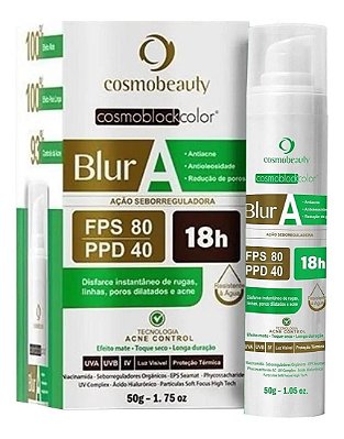 Blur A - Antiacne Antioleosidade Fps80 (cor: Bege)