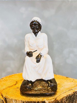 Imagem de Preta velha em resina - Camasi 26cm