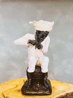 Imagem de Preto velho em resina -Camasi 26cm