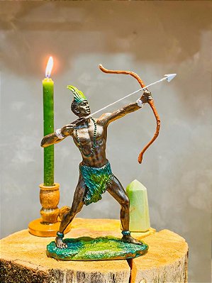 Imagem de oxóssi arco e flecha - Resina