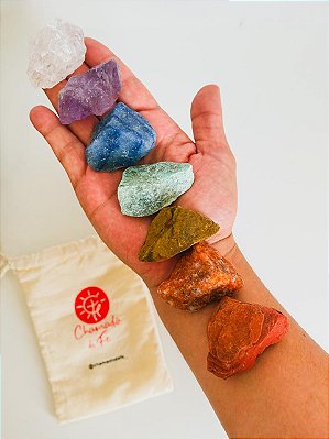 Kit 7 Chakras pedras brutas