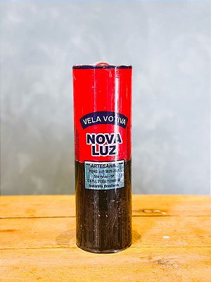 Vela de 14 dias - Vermelha e preta