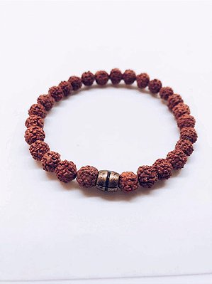 Pulseira de Semente de Rudraksha - 8mm