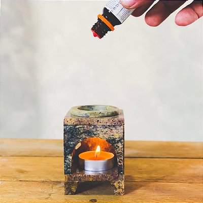 Rechaud difusor de pedra sabão - Sol