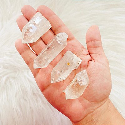 Ponta de quartzo natural M - Energização e Iluminação