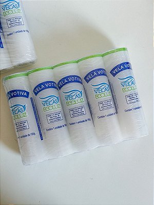 Pacote com 5 velas de 7 dias