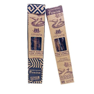 Incenso Premium Natural Nirvana - Palo Santo Com Canela