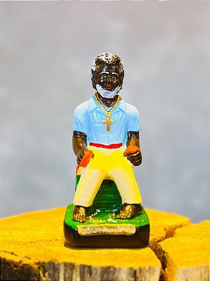Imagem Preto Velho Pai Benedito - Gesso 18cm