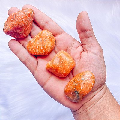 Calcita Laranja Rolada - Alegria e Ânimo