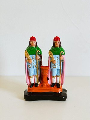 Cosme e Damião de gesso - 16cm