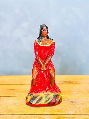 Imagem Pomba Gira Maria Quiteria gesso - 21cm