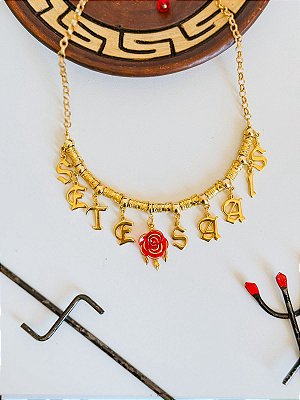 Colar banhado - Pomba Gira Sete Saias