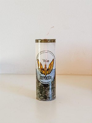 Vela de 7 dias - Preta e branca