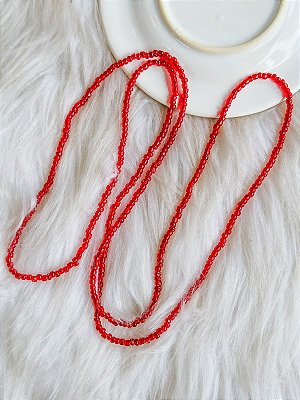 Guia de miçangas - Vermelho cristal