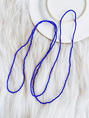 Guia de miçangas fininha - Azul escuro