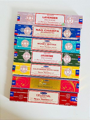 Kit incensos Satya dos 7 chakras
