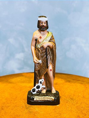 Imagem São Lazaro em gesso - 19cm