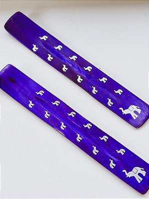 Incensário Indiano de Madeira - Roxo