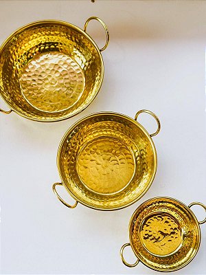 Tacho Dourado de Latão Puro