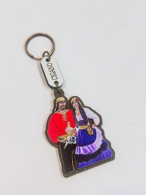 Chaveiro em madeira dos Ciganos