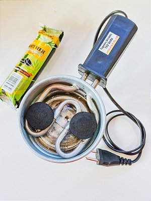 Acendedor / forninho elétrico de carvão para defumação