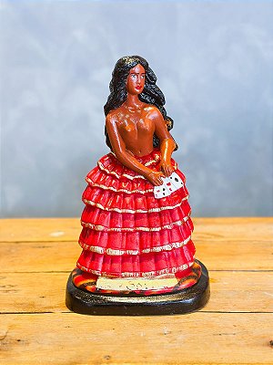 Imagem Pomba Gira 7 Saias com baralho- 26cm