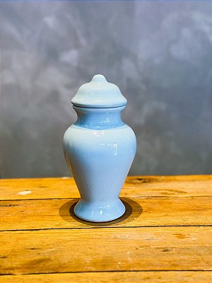 Quartinha de louça azul  18cm s/ asa