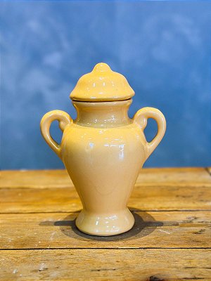 Quartinha de louça Amarela 18cm c/ asa
