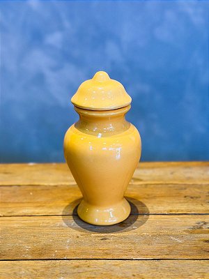 Quartinha de louça Amarela 18cm s/ asa